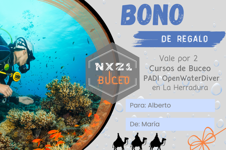 Bono Regalo Buceo NX21Buceo PADI